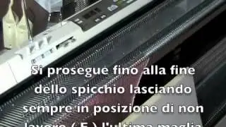 Macchina maglieria lavorazione in sospensione