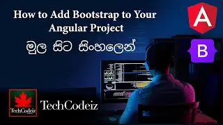 How to Add Bootstrap to Your Angular Project | (සිංහලෙන්) | Sinhala | Angular Bootstrap