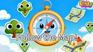 Follow the Map! | Funny Nursery Rhyme for Kids | English song