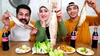 تحدى اكل الفسيخ اول مره ناكله فى حياتنا مع العقاب😒