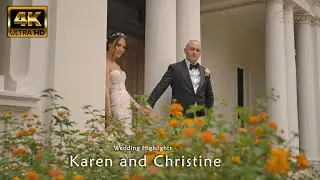 Karen and Christine's Wedding 4K UHD Highlights in Bellaire hall st Marys Church and Pasadena Museum