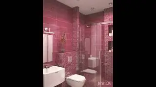 Pink bath area #pink #pinkroom #interiordesign