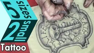 Original Design - Life Tattoo  Practice on Fake Skin Time Lapse