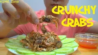 ASMR  Eating Crabs (Deep Fried) | Extreme Crunch Eating Sounds - ASMR Zone