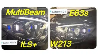AMG E63s 2023 Multi-Beam LED Headlights Retrofitted, SA Code 641/642, 628.