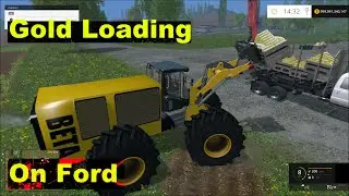 Farming simulator 2015 Loading gold bars!!