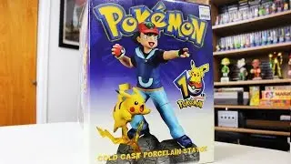 Pokemon 10th Anniversary Pikachu and Ash Statue Unboxing!