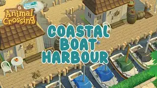 Coastal Beach City Boat Harbour | Speed Build | ACNH