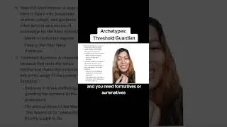 Lesson #111: Archetypes - Threshold Guardian