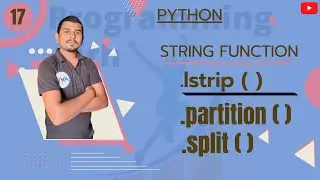 string lstrip function|string partition function|string split function 