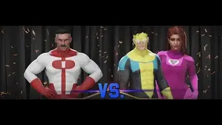 WWE 2K25 - SD 1846 - Omni-Man VS Invincible & Atom Eve