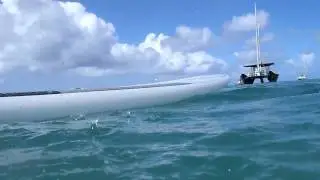 Falling off the Paddle Board