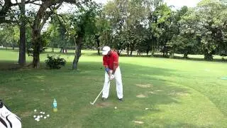 MINIMALIST GOLF SWING - improves ball-flight of leading Indian Tour Pro