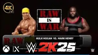 Hulk Hogan vs Mark Henry @ Raw Is War WWE 2K25