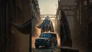 Dinosaur vs G-Wagon🔥 #dinosaurattack #gwagon #EpicShorts #viralshorts #youtubeshorts #JurassicBattle