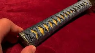 Hyoshinshi hideyo Nyudo Replica-Folded Steel Sashikomi Polishing Nami Koshirae Katana