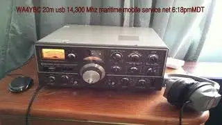 WA4YBC 20m USB 14.300Mhz maritime mobile service network 6:18pmMDT