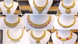 Коллекция старинных золотых колье в винтажном стиле | Ювелирные изделия Jewel One, Пондичерри | С...