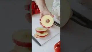 Dark Chocolate Dipped Apple Rings 🍎🍏🍫