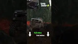 The STEEPEST Climb in Farming Simulator 25 #snowrunner#farmingsimulator25 #shorts