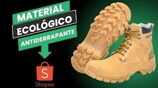 Bota Coturno CAT Bege Casual Couro Ecol&oacute;gico por MENOS de R$150 na Shopee!