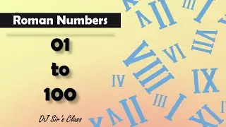 1 to 100 Roman Numbers | Mathematics