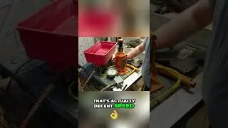Безвоздушный краскораспылитель + бутылочный домкрат = гидравлический цилиндр с электроприводом!
