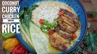 THE VIRAL CARIBBEAN INSPIRED COCONUT CURRY CHICKEN BROTHY RICE 