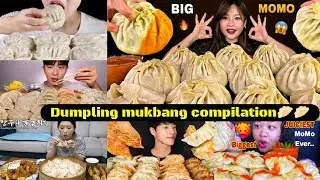 DUMPLING MUKBANG COMPILATION |ASMR EATING DUMPLING |BIG BITES |🥟🥟