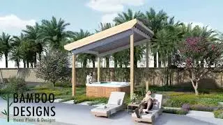 Modern 12x10 roof covering! A #pergola for your spa, or your backyard lounge area! #diyproject #diy