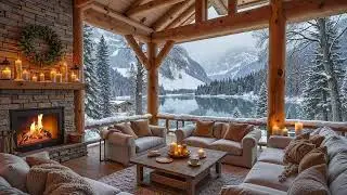 Cozy Winter Cabin Vibes ❄️  Soft Piano & Crackling Fireplace for Calm & Focus, Heal Stress