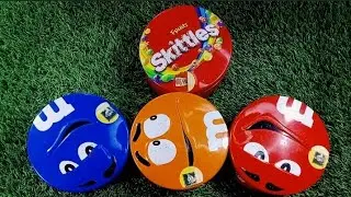 Satisfying Video | Unpacking 3 M&M'S and 1 Skittles Boxes with Candy ASMR