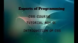 CSS tutorial series in Urdu-Hindi (1st Tutorial)  Introduction