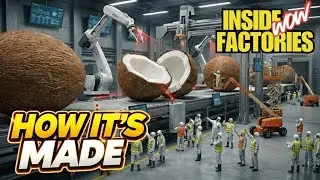 This Factory Turns  Raw Coconuts Into Products at Insane Speed