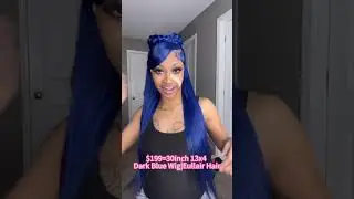$199 =30inch 13X4 Dark Blue Wig #eullairhair