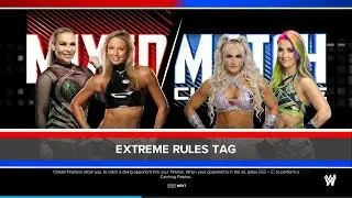 TWO ON TWO ~ NATALYA x STACY KEIBLER VS TIFFANY STRATTON x TEGAN NOX - WWE 2K24 PC GAME FULL HD