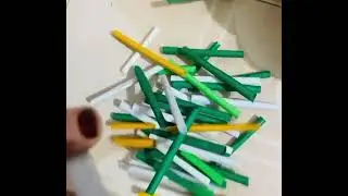 Simple paper craft desk organizer