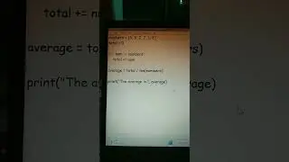 python program to check the average of a list 