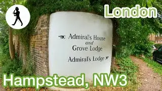 A delightful London walk past The Admiral's House, featured in Mary Poppins, Hampstead NW3