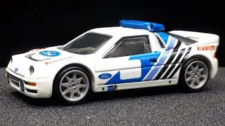 1/61 Ford RS200 by Hot Wheels with 3D printed wheels , diecast car model review custom