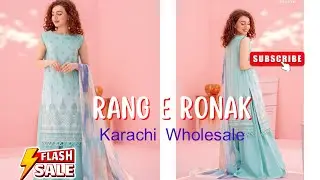 Rang E Ronak By Gulljee Code 8 #2023 #karachiwholesale #sale #lawndupatta #gulljee #chikenkari