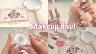 Makeup haul 💋 | Aesthetic yesstyle unboxing | Flower knows 🌸🌺 | c-beauty makeup | Maange brush set
