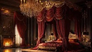 Royal Palace 4K | The Red Velvet Sanctum & Soothing Fantasy Music