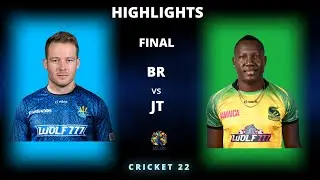 BR vs JT Final CPL 2022 Highlights | BR vs JT Full Match Highlights | Hotstar | Cricket 22