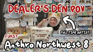 BEST STAFF AT A CONVENTION EVER AnthroNorthwest 8 Dealers Den POV | Single Sploot | Furry Convention