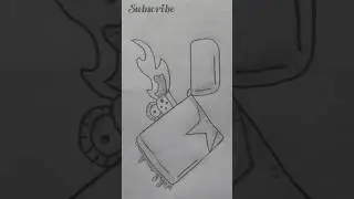 The drawing of lighter #atozdrawing #art #drawing #youtube #short