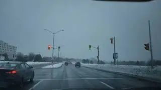Winter Drive  Riverside Dr. to Hogsback Rd Ottawa ON Canada March 2, 2022 . #justdrive Episode 2