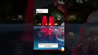 The best pool light fountain I've ever had. It has 4 fabulous lighting modes #pool