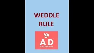 Weddle Rule made easy