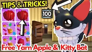 SECRET Trick to Get FREE Kitty Bat/ Yarn Apple + Survive Door 100 Hauntlet + Fast Candy in Adopt Me!